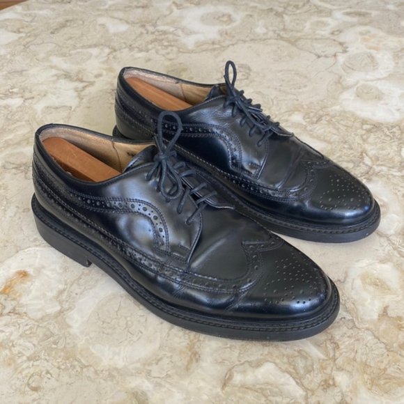 Aldo Romano Sicari Leather Wingtip Brogues Made in Italy - Picture 2 of 11